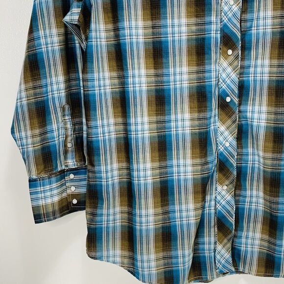 ROPER Embroidered Shirt Aztec Western Rodeo Pearl Snap Smile Pocket Mens Sz 3XL - Picture 5 of 8